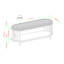 Banc rembourré avec tablette ouverte Zigmont