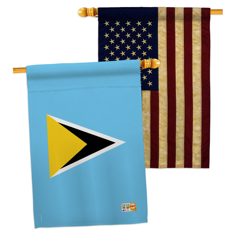 Double Sided 40'' H x 28'' W Polyester House Flag