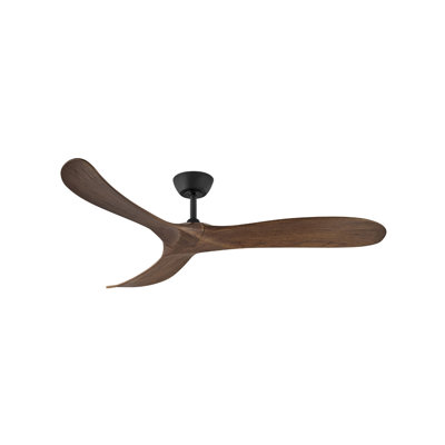Swell 60" Indoor/Outdoor Smart Wooden Ceiling Fan with Remote