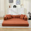 Canapé-lit pliant, canapé convertible de 78,5 pouces avec 2 coussins, canapé-lit rabattable, matelas à ressorts en mousse