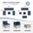 9 Pieces Rattan Patio Conversation Sets With Cushions-1052814177