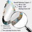 Miroir mural traditionnel blanc irrégulier blanc