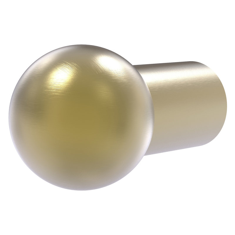 Poignée ronde Gober, Laiton satiné, 3/4"