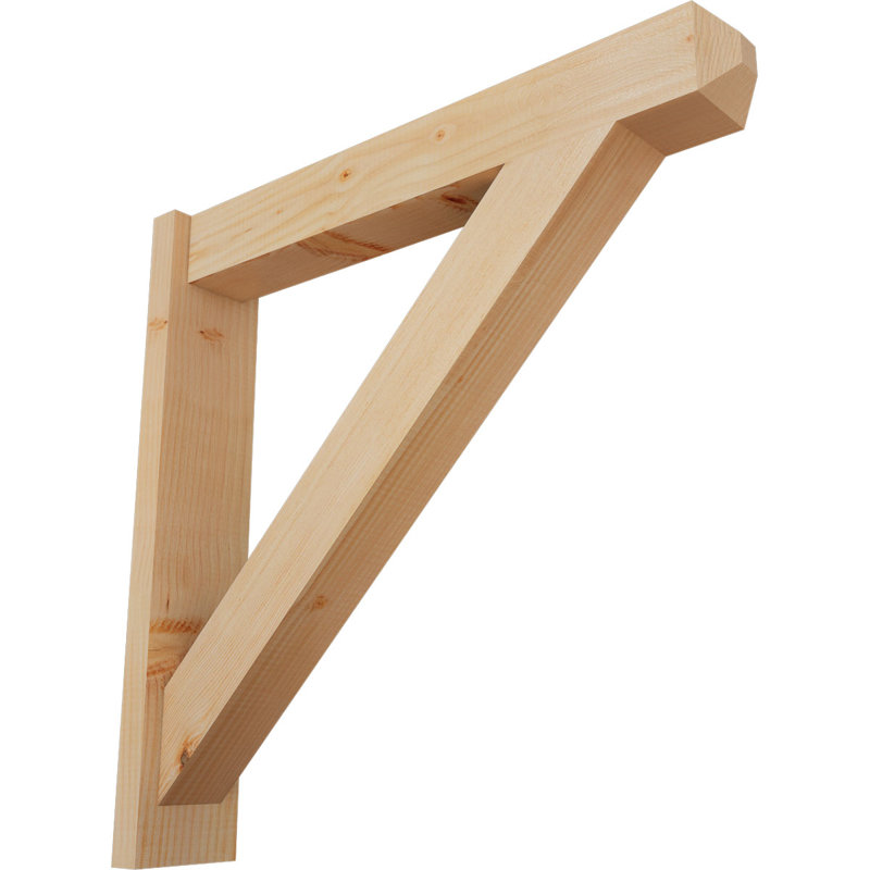 Artisan traditionnel en bois rustique, P 30 po x H 30 po, Sapin Douglas de 5 1/2 po (lisse)