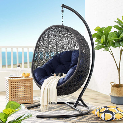 Méridienne de patio pour l'extérieur Encase Sunbrella Swing par Modway