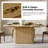 Dacosta 68'' W Modern Fluted Dining Table with Extendable Tabletop-1757559415