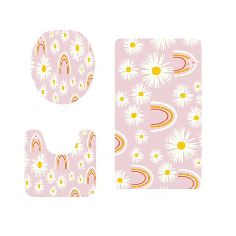 Tapis de salle de bain 3 pièces Daisy