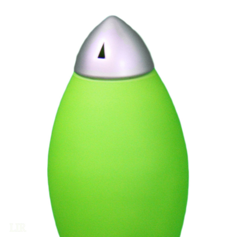 Lampe de table pour enfants 10,5 "de hauteur en acrylique, lampe de table, Vert