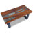 Rectangular Coffee Table, Fully Handmade,  39.4''x19.7''x15.8'', Solid Teak Wood, Multicolor