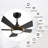 Outdoor Black Ceiling Fan with Light-1133478061