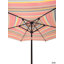 9FT UMBRELLA WITH LIGHT Red And Stripes-783571953