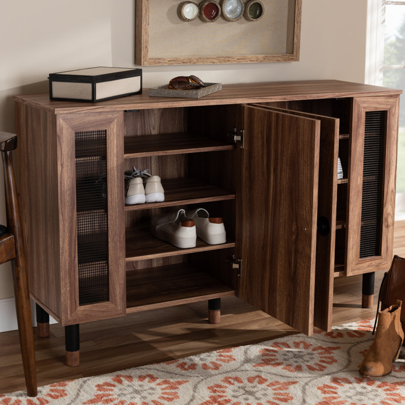 16 Pair Shoe Storage Cabinet