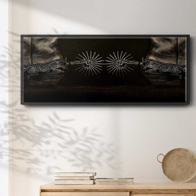 Photography Study Spurs- Framed Canvas