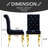 Tanager 20.1'' H Tufted Velvet Upholstered Parsons Chair-450114344-450114347
