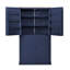 Grande armoire de rangement autoportante avec 2 tiroirs, 2 tablettes réglables et 8 portes-316206922