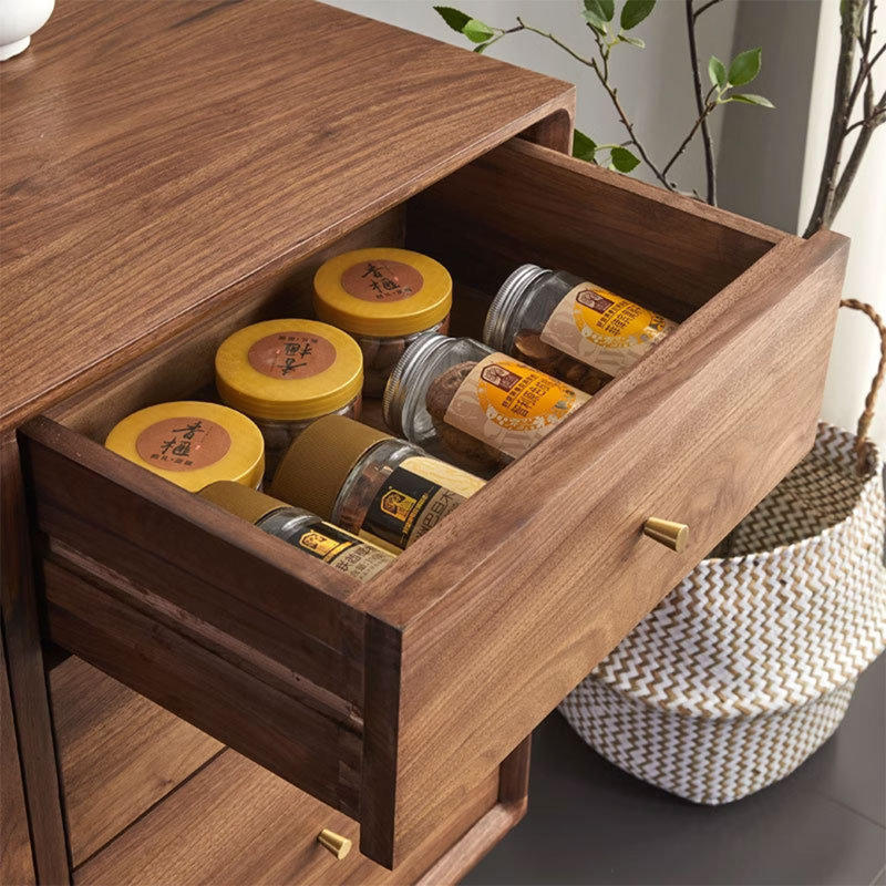 Buffet décoratif en verre, 33.46" H x 55.12" W x 15.75" D