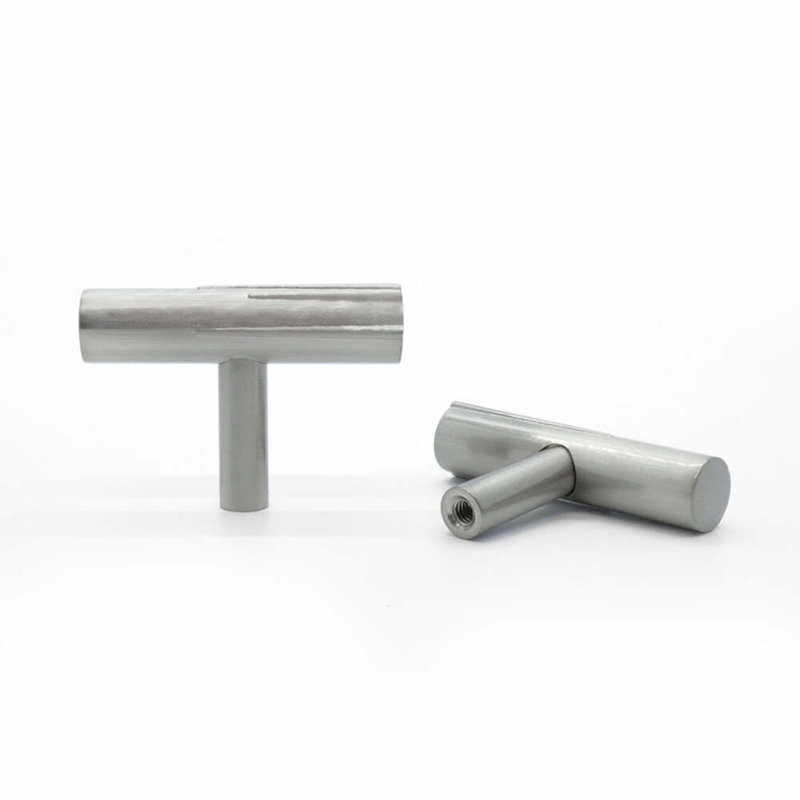 Sunburst Bar Knob, Satin Nickel