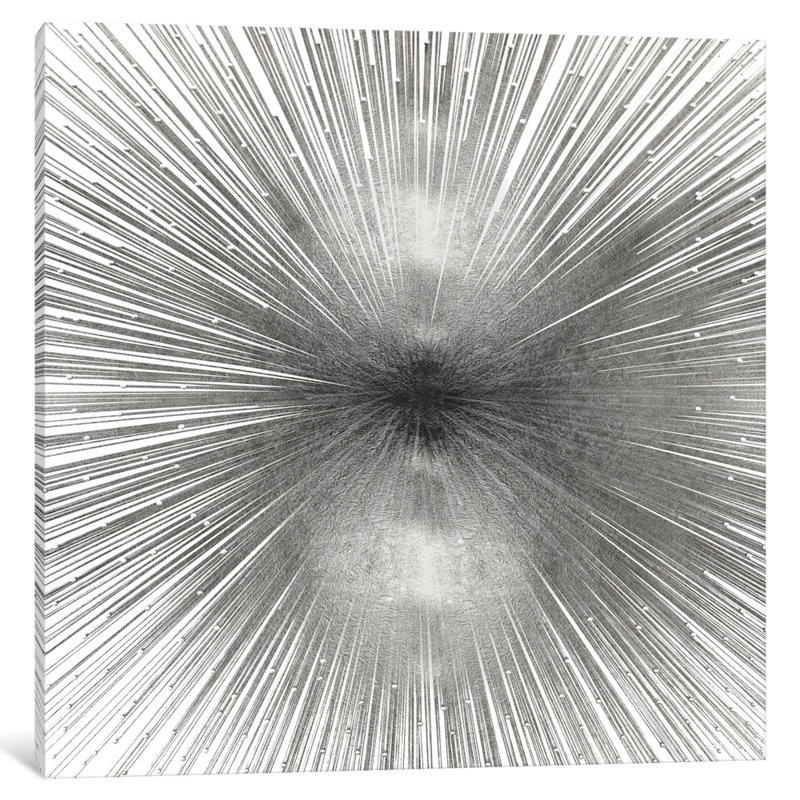 Radiant Silver, impression sur toile tendue, H 26 po x l 26 po x p 1,5 po, Toile tendue, Pas de tapis