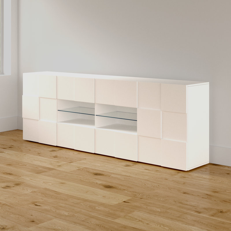 Bailee 241cm Sideboard, Gloss White