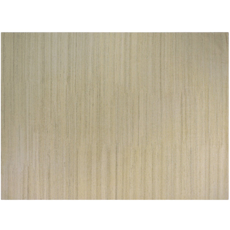 Tapis décoratif en laine de conception unique noué à la main beige 9 pi x 12 pi Sumak