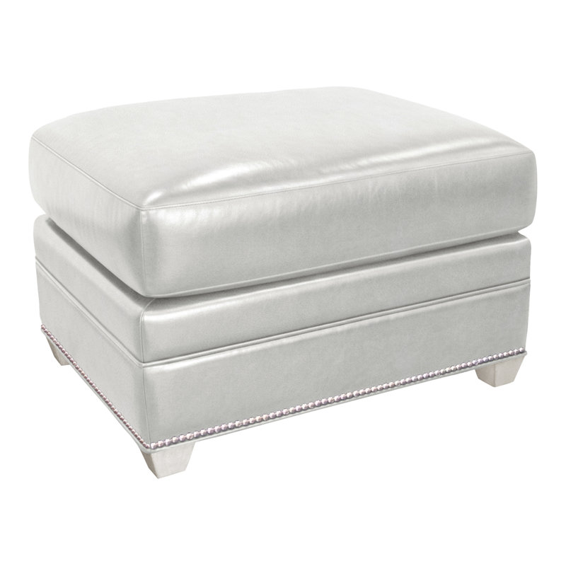 Connelly Ottoman, Gatsby Brown Sugar Genuine Leather, Casa Blanca, Yes