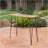 DENALI INDUSTRIAL WOOD AND METAL BAR TABLE