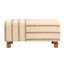 Banc rectangulaire en coton et acacia Sullivan