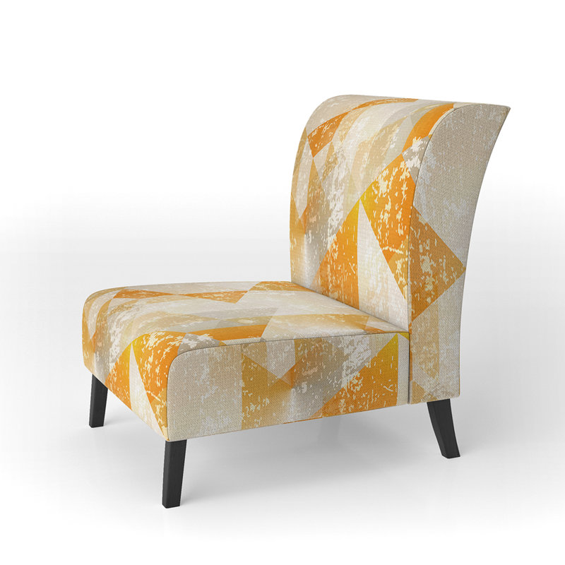 Fauteuil de chambre rembourré en velours doré de style rétro doré