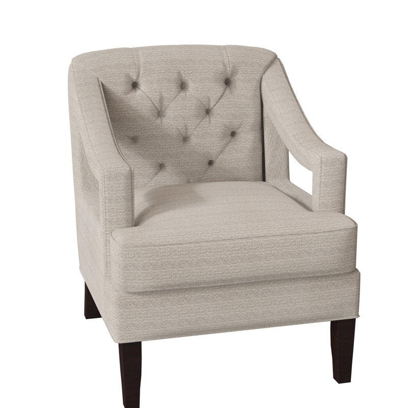Armchair, Gray, Black Walnut