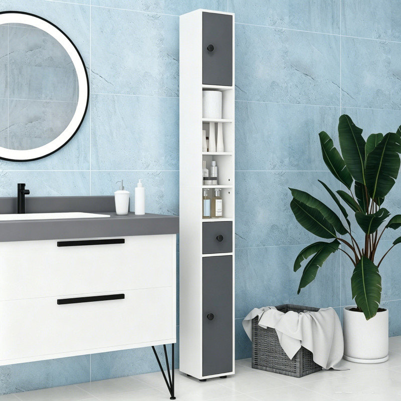 MDF / Particle Board Freestanding Linen Cabinet