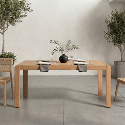 Helen Sold Teak 72” W x 36"D Rectangular Dining Table 
