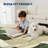 Modern Abstract Area Rugs Living Room Rug, Machine Washable Non Slip Rug for Bedroom, Low Pile Contemporary Floor Carpet for Dining Room Home Office, Foldable Thin Mat-1892432757