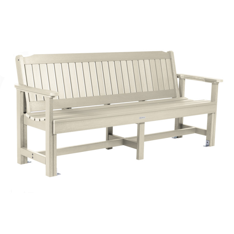 Lunz Outdoor Bench, Whitewash