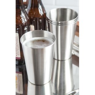 Stainless Steel Cups, Premium Metal Pint Cup Tumblers,12Oz/ 350Ml Metal  Drinking Glasses for Kids and Adults, Healthy Unbreakable and Stackable