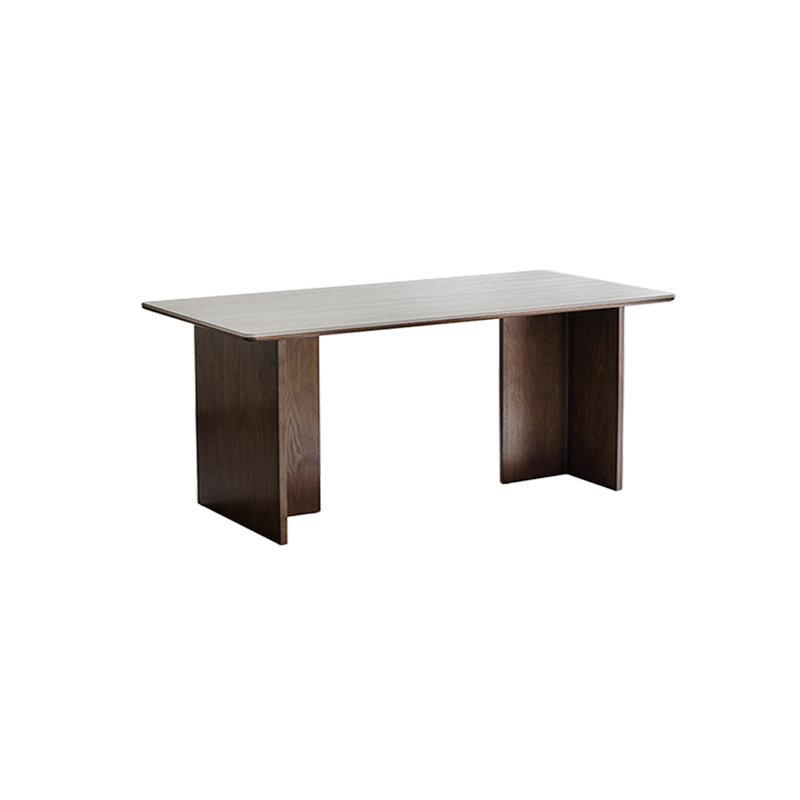 Solid Wood Base Dining Table, 35.43" W x 70.86" L