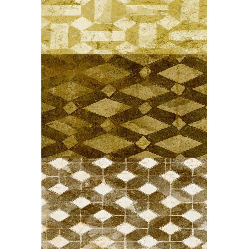 Tiled Up I by Alonzo Saunders - Wrapped Canvas Painting, 76cm H x 51cm W x 3.8cm D