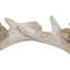 bougeoir couronne de bois d’argent à finition vieillie 10,25 "