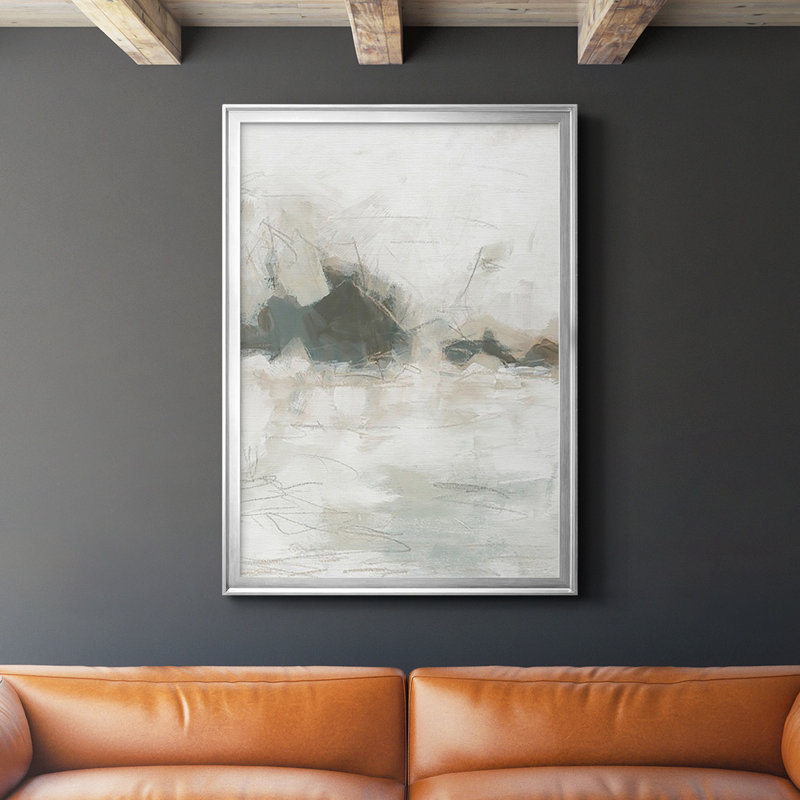 Horizon Break I - reproduction de cadre photo simple, H 42,5 po x l 30,5 po x P 1 po, Argent
