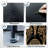 4 Drawer Dresser for Bedroom, Narrow Chest of Drawers, Wooden Top and Study Iron Frame 18"x37.5"-(WxH)