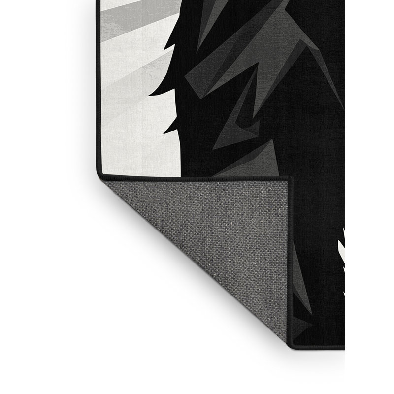 Tapis à motif géométrique gris moelleux et moelleux de couleur moelleuse Castillo, 8 x 12