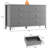 54" Fluted Dresser 6-Drawer - Modern Wood Chest of Drawers Storage Cabinet for Bedroom Living Room-494327239
