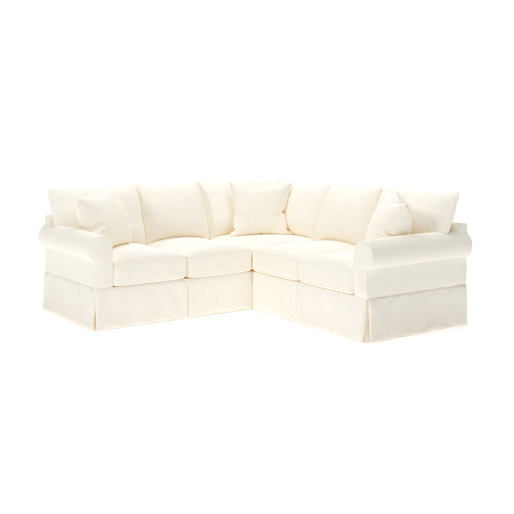 Amari Upholstered L-Sectional, Left Hand Facing, Conversation Pearl Basketweave