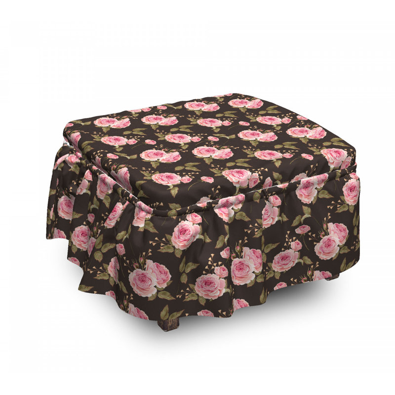 Housse pour repose-pieds rosebuds doux english