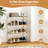 4-Tier Solid Wood Shoe Rack with Slatted Open Shelves
