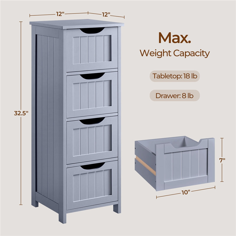 Auryon Bathroom Cabinet, Gray