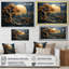 Décoration murale or et bleu Coastal Ambiance III - Arbre-786274019-786274024