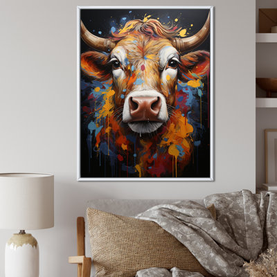 Popart Urban Cow II sur toile