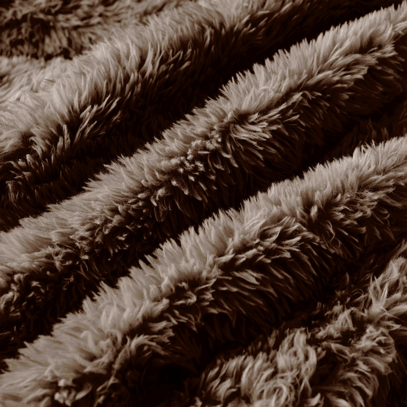 Tissu moelleux repose-pieds - chocolat, Brown, Chocolate