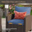 Fauteuil club pivotant avec coussins-625630512