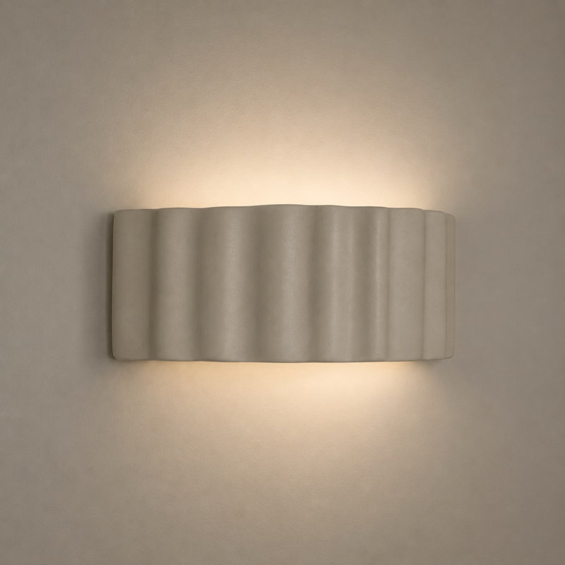 Ceramic Flush Mounted Sconce, Yes, Green